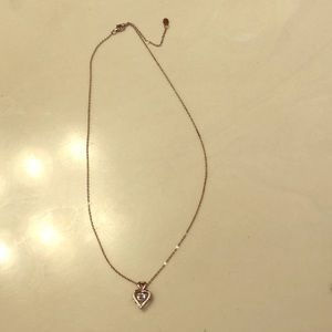 Sterling silver heart pendant necklace